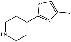 4-甲基-2-(哌啶-4-基)噻唑 结构式