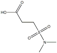 3-(dimethylsulfamoyl)propanoic acid 结构式