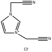 1,3-双(氰甲基)氯化咪唑 结构式