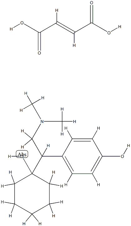 去甲文拉法辛(O-去甲文拉法辛)延胡索酸酯 结构式