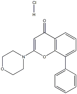 LY-294,002盐酸盐 结构式