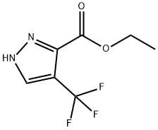 4-(三氟甲基)-1H-吡唑-3-羧酸乙酯 结构式