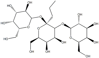 propyl O-beta galactopyranosyl-(1-4)-O-beta galactopyranosyl-(1-4)-alpha galactopyranoside 结构式