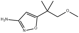 5-(1-METHOXY-2-METHYLPROPAN-2-YL)ISOXAZOL-3-AMINE 结构式