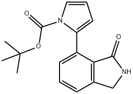 1H-Pyrrole-1-carboxylic acid, 2-(2,3-dihydro-3-oxo-1H-isoindol-4-yl)-, 1,1-diMethylethyl ester 结构式