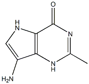 4H-Pyrrolo[3,2-d]pyrimidin-4-one,7-amino-1,5-dihydro-2-methyl-(9CI) 结构式