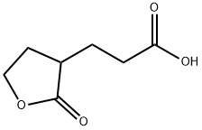 3-(2-氧代四氢呋喃-3-基)丙酸 结构式