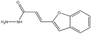 β-(Benzofuran-2-yl)acrylic acid hydrazide 结构式