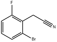 2-溴-6-氟苯乙腈 结构式