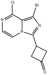 3-(8-BROMO-1-CHLOROH-PYRROLO[1,2-A]PYRAZIN-6-YL)CYCLOBUTANONE 无结构图 结构式