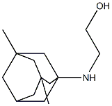 2-[(3,5-dimethyl-1-adamantyl)amino]ethanol 结构式