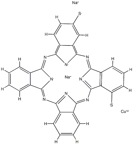 [29H,31H-phthalocyanine-2,10-dithiolato(2-)-N29,N30,N31,N32]copper, disodium salt