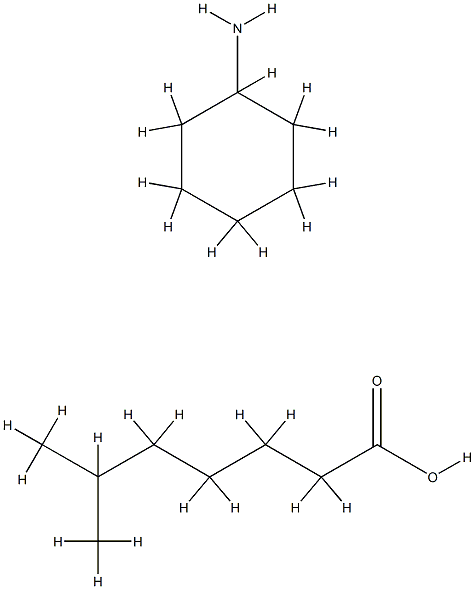 isooctanoic acid, compound with cyclohexylamine (1:1)  结构式