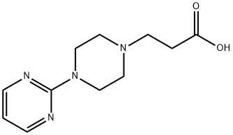 3-[4-(pyrimidin-2-yl)piperazin-1-yl]propanoic acid 结构式