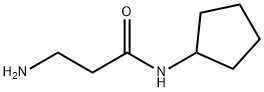 3-amino-N-cyclopentylpropanamide 结构式