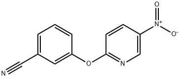 3-(5-nitropyridin-2-yloxy)benzonitrile 结构式