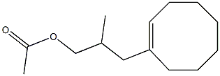 beta-methylcyclooctene-1-propyl acetate 结构式