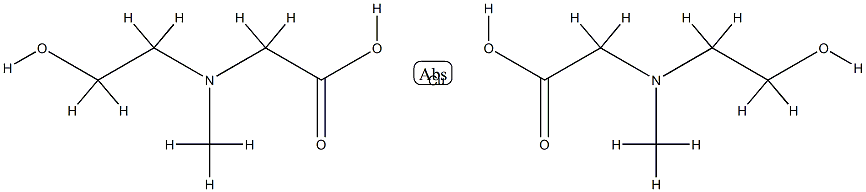 bis[N-(2-hydroxyethyl)-N-methylglycinato-N,O,ON]copper 结构式