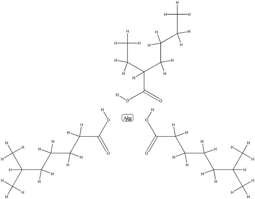 (2-ethylhexanoato-O)bis(isooctanoato-O)cerium  结构式