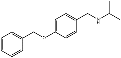 {[4-(benzyloxy)phenyl]methyl}(propan-2-yl)amine 结构式