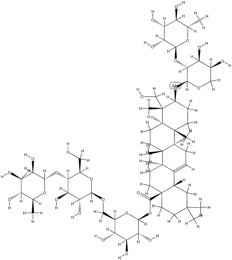 木通皂苷STH 结构式