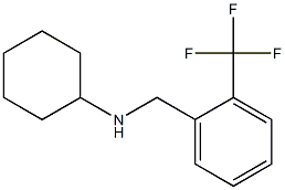 N-{[2-(trifluoromethyl)phenyl]methyl}cyclohexanamine 结构式