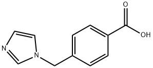 4-(1H-咪唑-1-甲基)苯甲酸 结构式