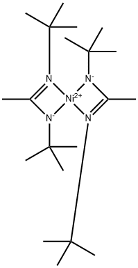 双(N,N'-二叔丁基乙脒基)镍(II) 结构式