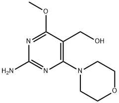 (2-AMINO-4-METHOXY-6-MORPHOLIN-4-YLPYRIMIDIN-5-YL)METHANOL 结构式