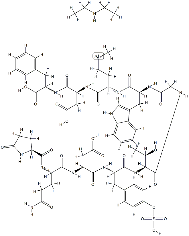 Caerulein, 10-l-phenylalanine-, compd. with N-ethylethanamine (1:1) 结构式