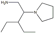 3-乙基-2-(吡咯烷-1-基)戊-1-胺 结构式