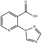 2-(1H-1,2,4-三唑-1-基)吡啶-3-羧酸 结构式