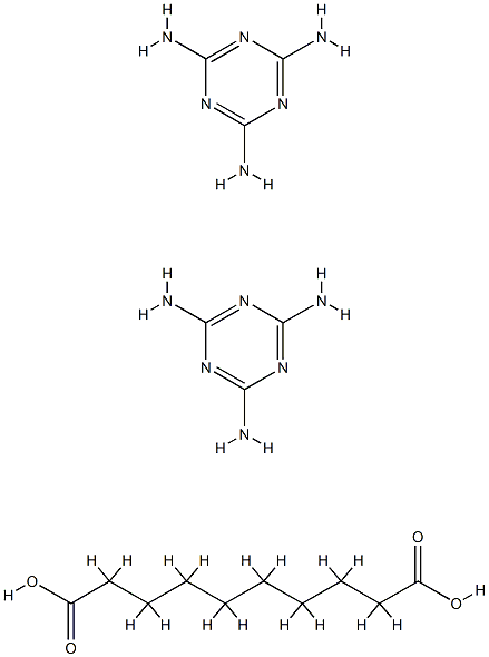 sebacic acid, compound with 1,3,5-triazine-2,4,6-triamine (1:2)  结构式