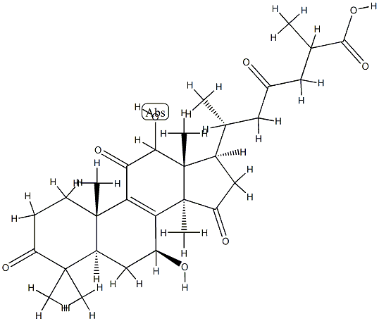12-羟基灵芝酸D 结构式