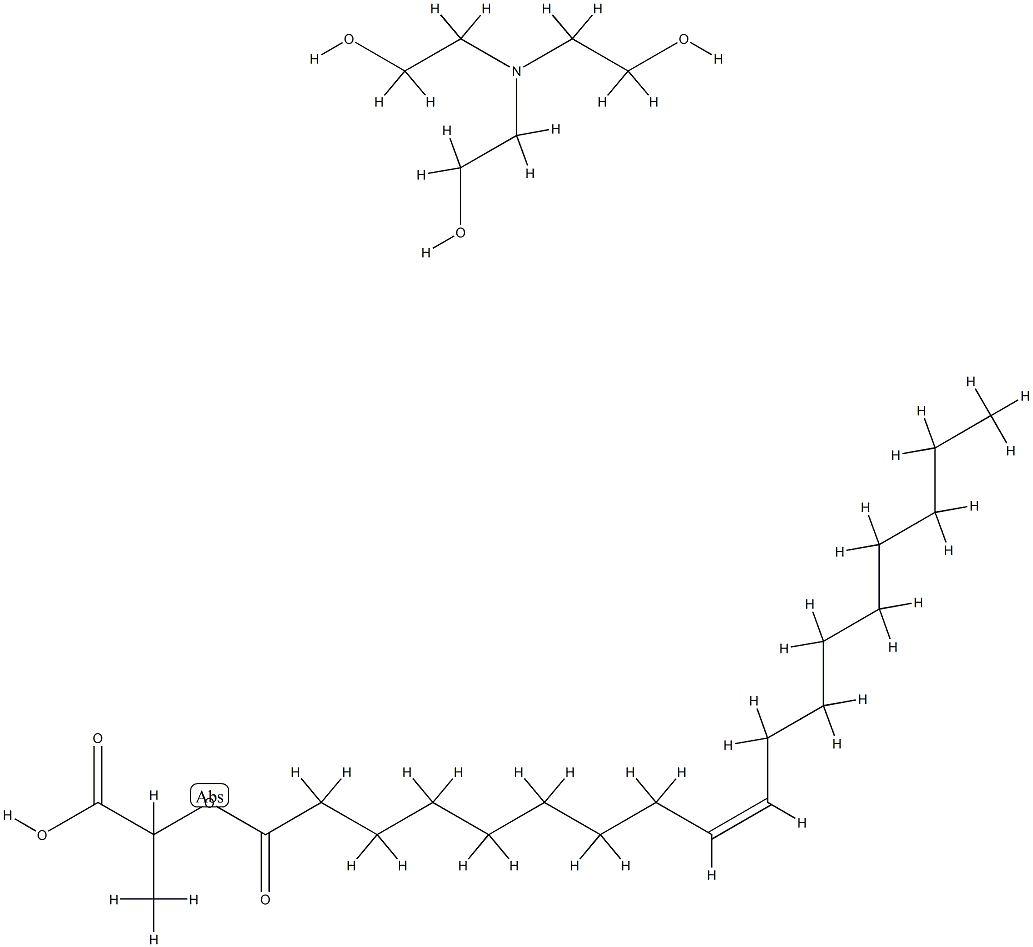 1-carboxyethyl oleate, compound with 2,2',2''-nitrilotriethanol (1:1) 结构式