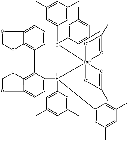 (S)-RU(OAC)2(DM-SEGPHOS) 结构式