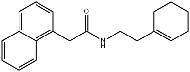 N-[2-(1-cyclohexen-1-yl)ethyl]-2-(1-naphthyl)acetamide 结构式