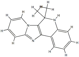 Pyrido[2,1:2,3]imidazo[4,5-c]quinoline,  5,6-dihydro-6,6-dimethyl- 结构式