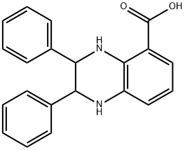 2,3-Diphenyl-1,2,3,4-tetrahydro-quinoxaline-5-carboxylic acid 结构式