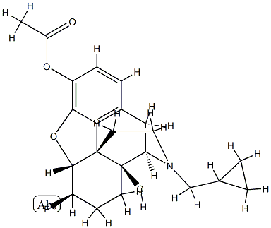 3-acetyl-6-deoxy-6-fluoronaltrexone 结构式
