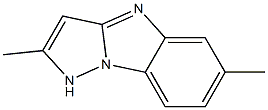 4H-Pyrazolo[1,5-a]benzimidazole,2,6-dimethyl-(9CI) 结构式