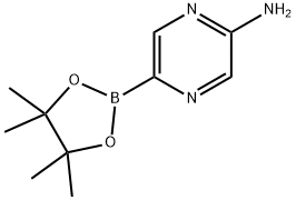 5-氨基吡嗪-2-硼酸频那醇酯 结构式