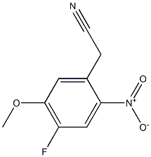 2-(4-fluoro-5-methoxy-2-nitrophenyl)acetonitrile 结构式