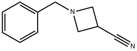1-苄基-3-氰基氮杂环丁烷 结构式