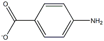 Benzoic  acid,  4-amino-,  ion(1-) 结构式