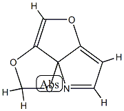 1,3-Dioxolo[3,4]furo[3,2-b]pyrrole 结构式