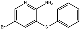 5-溴-3-(苯硫基)吡啶-2-胺 结构式