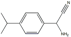 amino(4-isopropylphenyl)acetonitrile 结构式