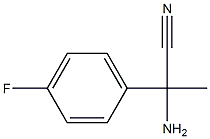 2-amino-2-(4-fluorophenyl)propanenitrile 结构式