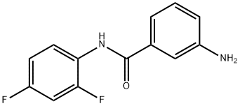 3-amino-N-(2,4-difluorophenyl)benzamide 结构式